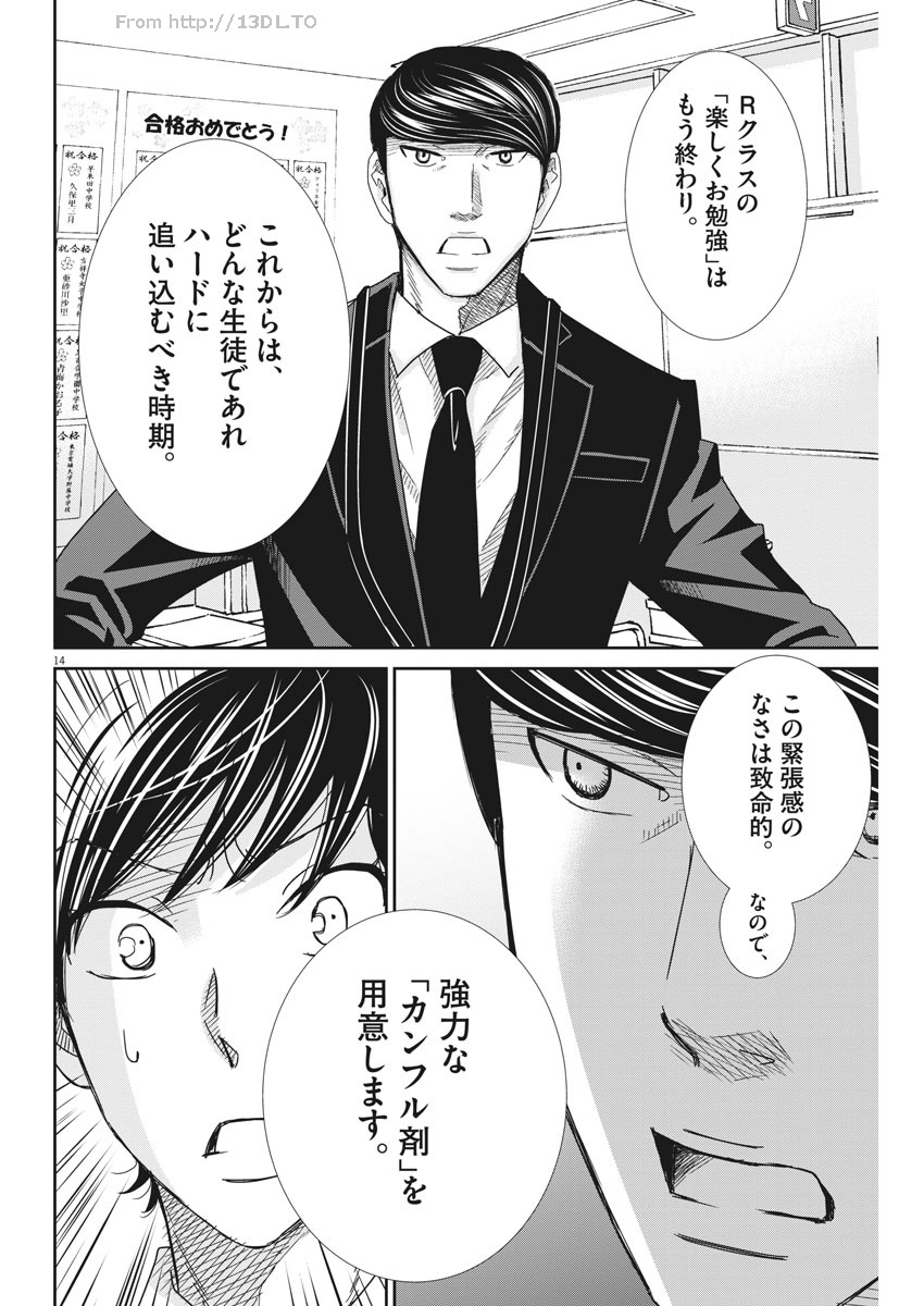 Nigatsu no Shousha -Zettai Goukaku no Kyoushitsu- - Chapter 32 - Page 14