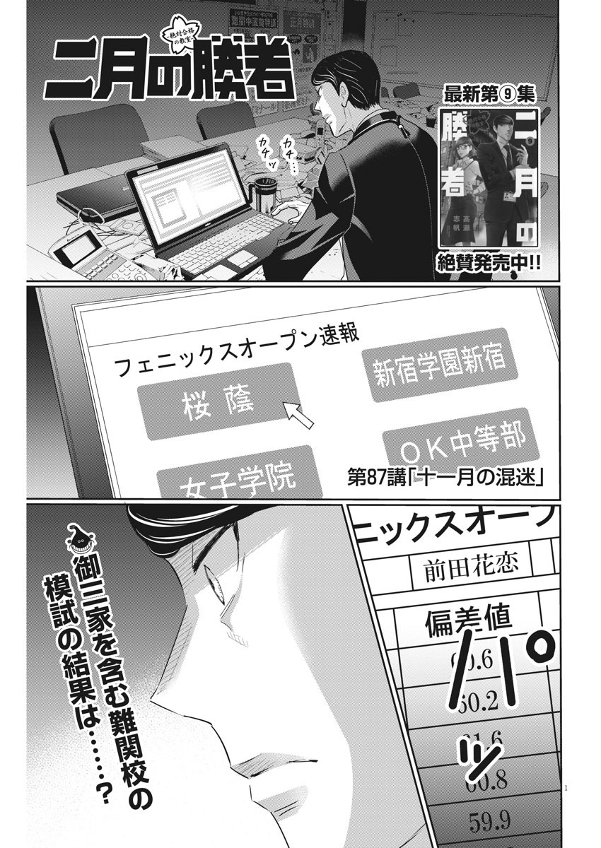 Nigatsu no Shousha -Zettai Goukaku no Kyoushitsu- - Chapter 87 - Page 1