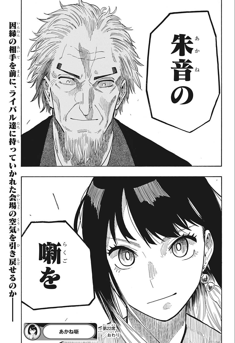 あかね噺 Chap 22 - Next Chap 23