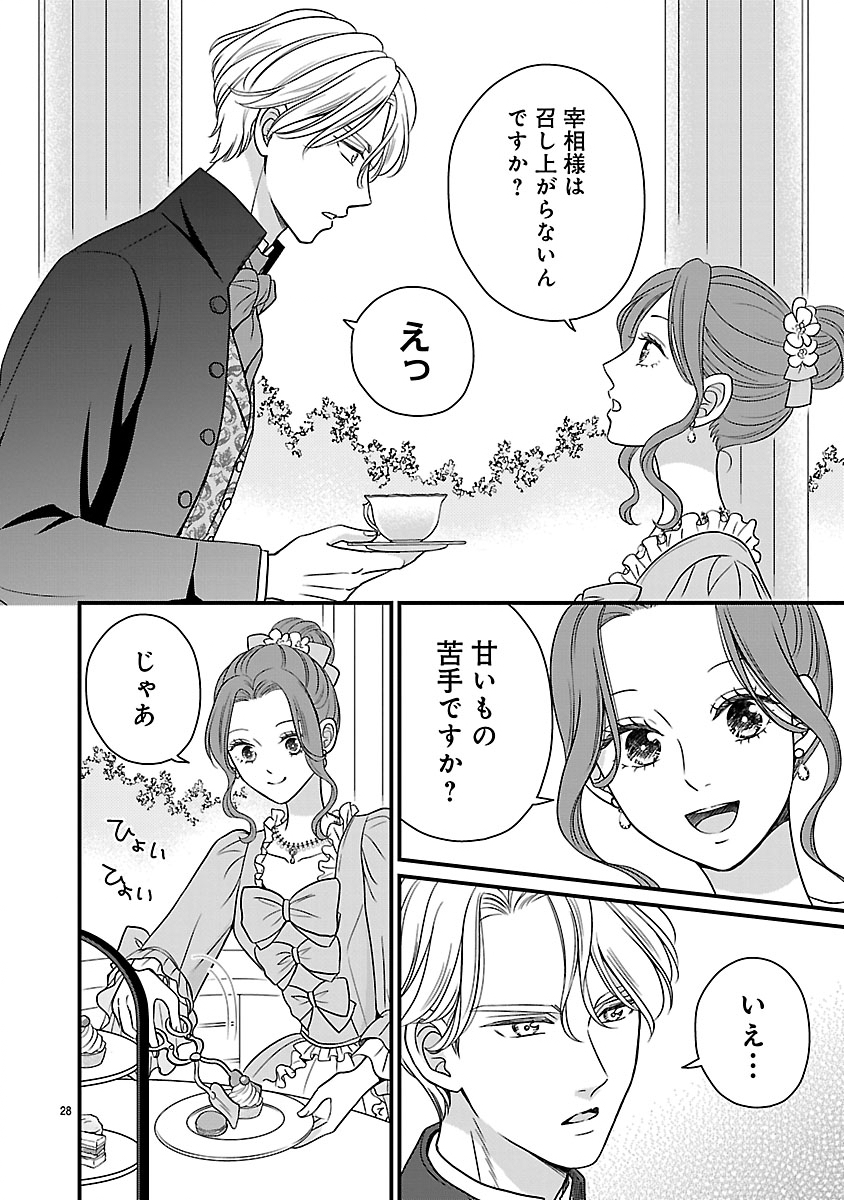 Bibou no Saishou-sama ga Mattaku Noriki de Nakatta node, Sukikatte Shitara, Nazeka Kyuukon sarete Shimatta Dekiai to Okashi de Onaka Ippai - Chapter 1 - Page 28