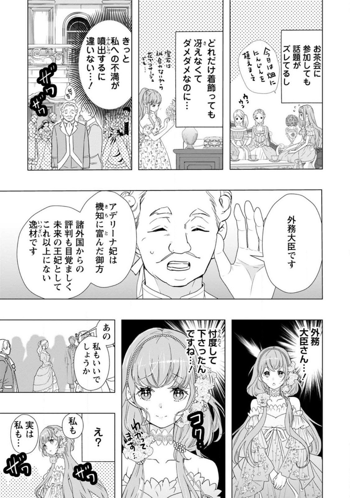 Cinderella no Ane desu ga, Fuhoninagara Ouji to Kekkon suru Koto ni narimashita - Migawari Outaishi-hi wa Rikyuu de Slow Life wo Mankitsu suru - Chapter 11.1 - Page 5