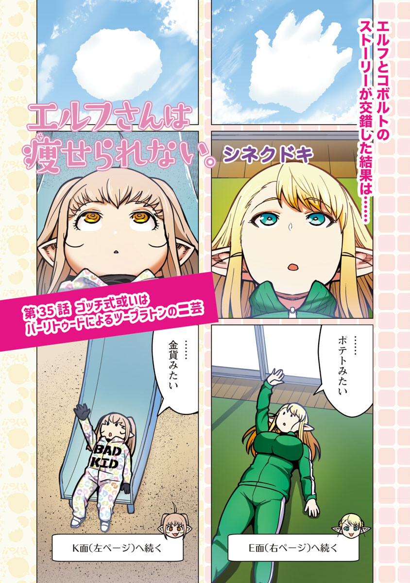 Elf-san wa Yaserarenai. - Chapter 35 - Page 2