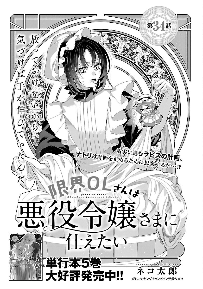 Genkai OL-san wa Akuyaku Reijou-sama ni Tsukaetai - Chapter 34 - Page 3