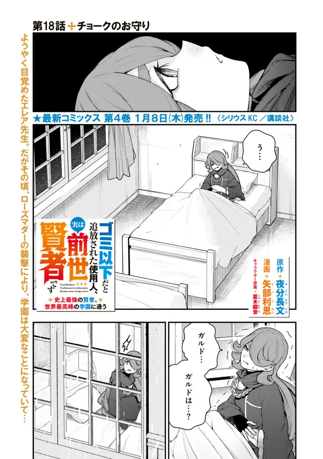 Gomi Ika da to Tsuihou Sareta Shiyounin, Jitsu wa Zense Kenja desu: Shijou Saikyou no Kenja, Sekai Saikouhou no Gakuen ni Kayou - Chapter 18.1 - Page 1