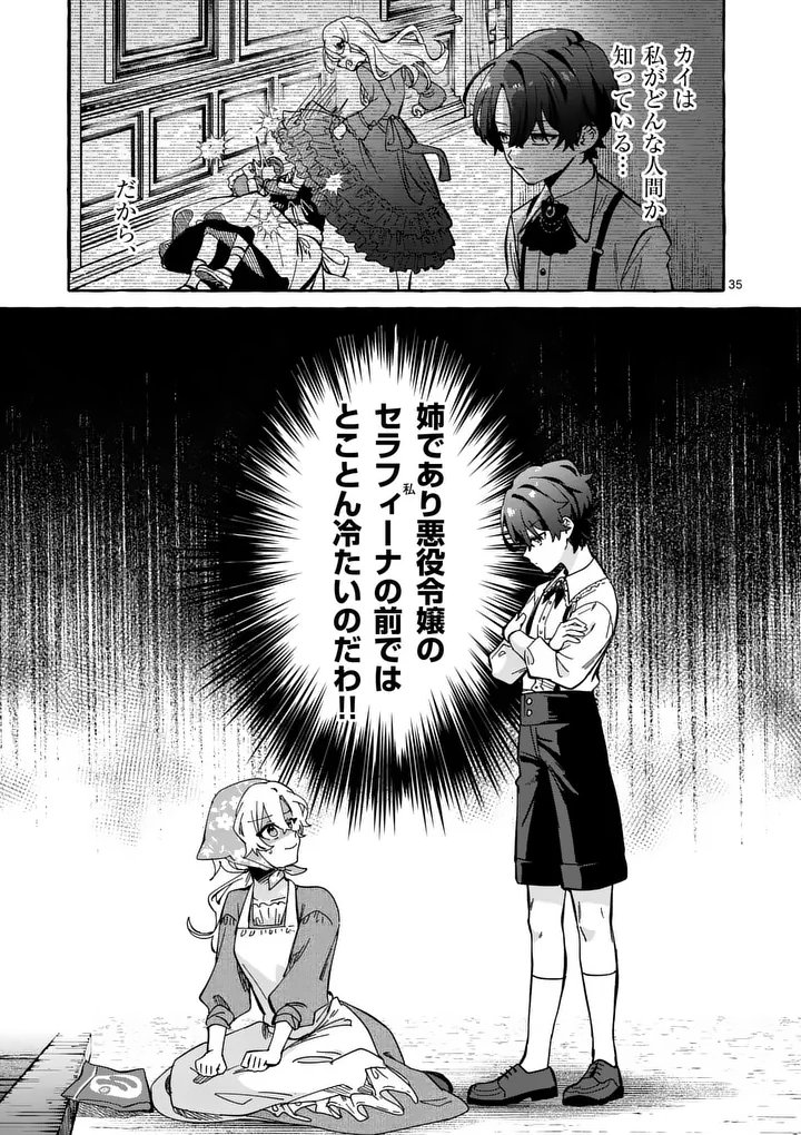 Hametsu wo Hikaeta Akuyaku Reijou ga Muri Shite Heroine wo Enjita Kekka - Chapter 1 - Page 35
