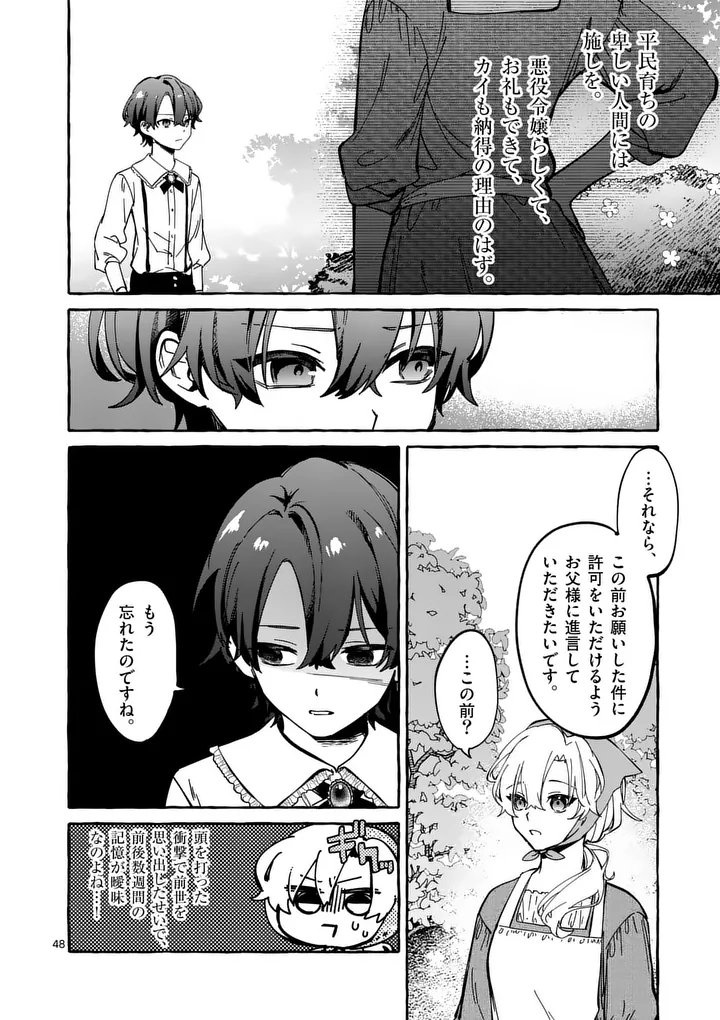 Hametsu wo Hikaeta Akuyaku Reijou ga Muri Shite Heroine wo Enjita Kekka - Chapter 1 - Page 48