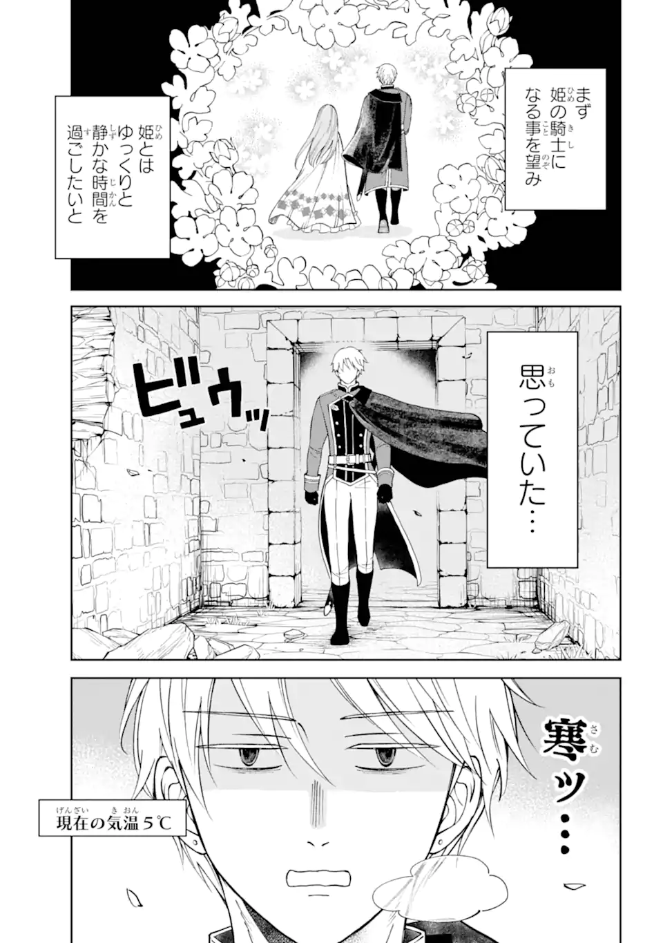 Hinekure Kishi to Fuwafuwa Hime-sama - Kojou Gurashi to Chiisana Ouchi - Chapter 2.1 - Page 5
