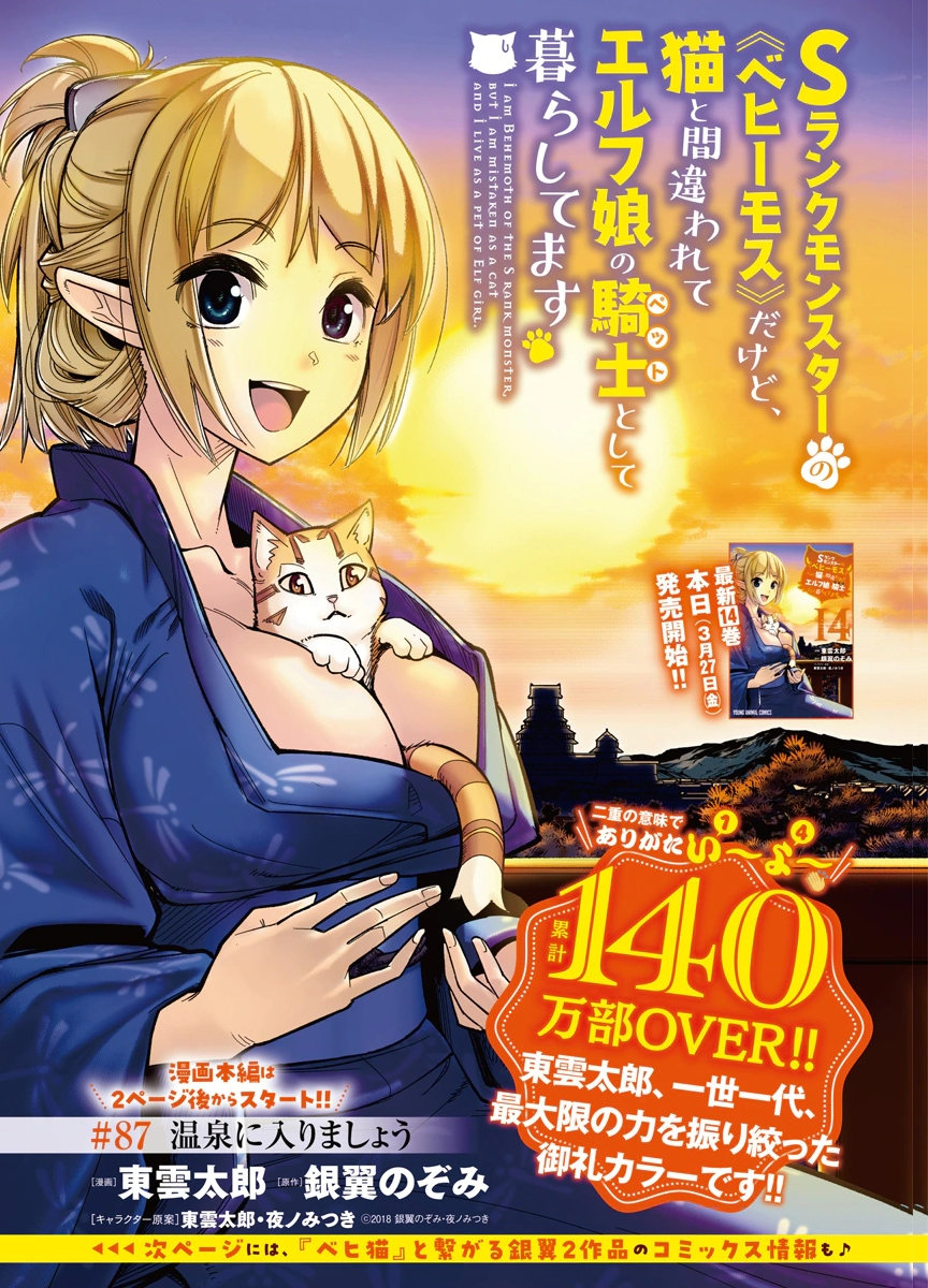 S-Rank Monster no "Behemoth" Dakedo, Neko to Machigawarete Elf Musume no Pet to Shite Kurashitemasu - Chapter 87 - Page 1