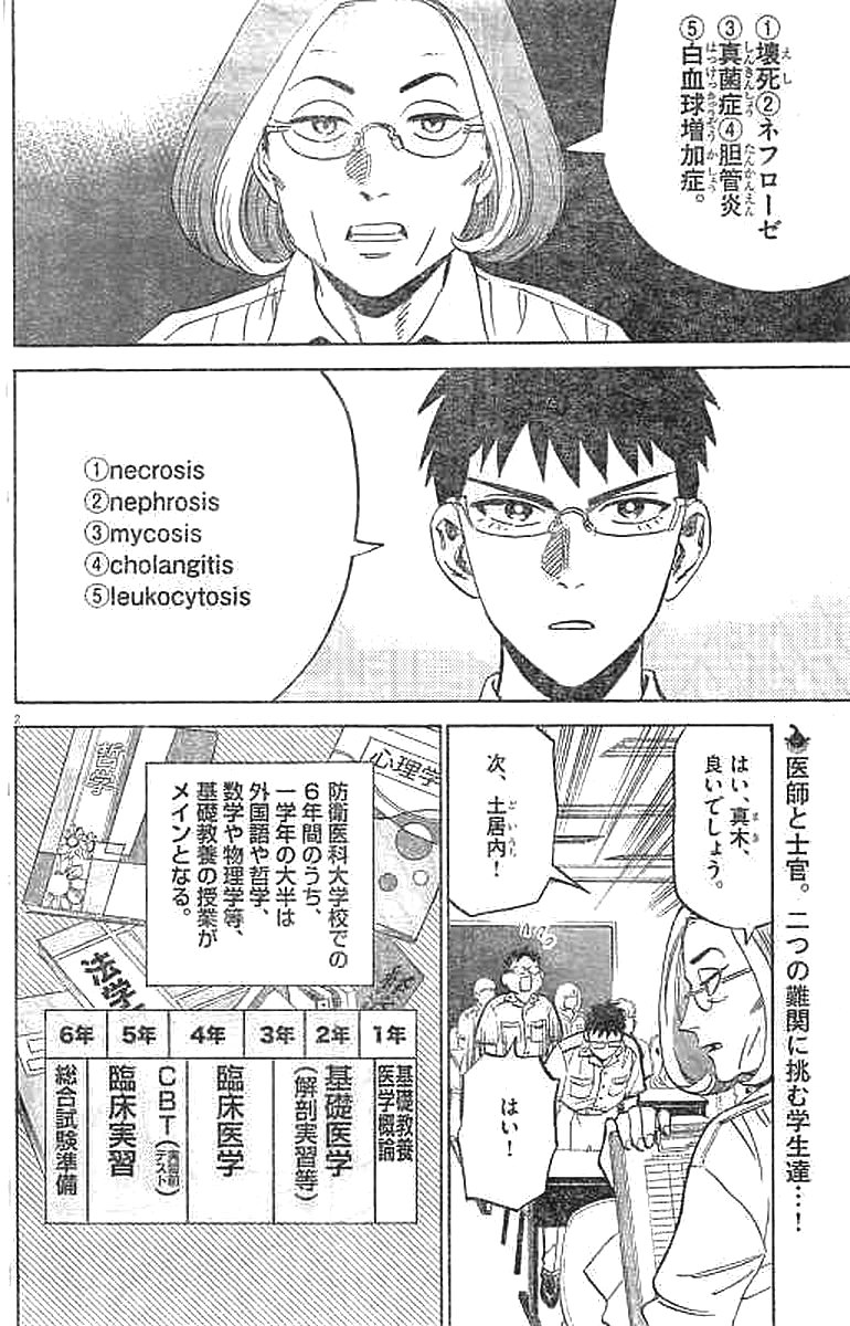 Kenja no Manabiya: Bouei Ika Daigakkou Monogatari - Chapter 6 - Page 2