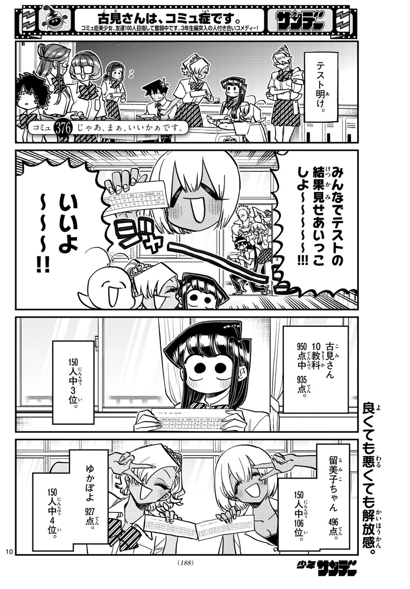 Komi-san wa Komyushou Desu Chap 376 - Next Chap 377