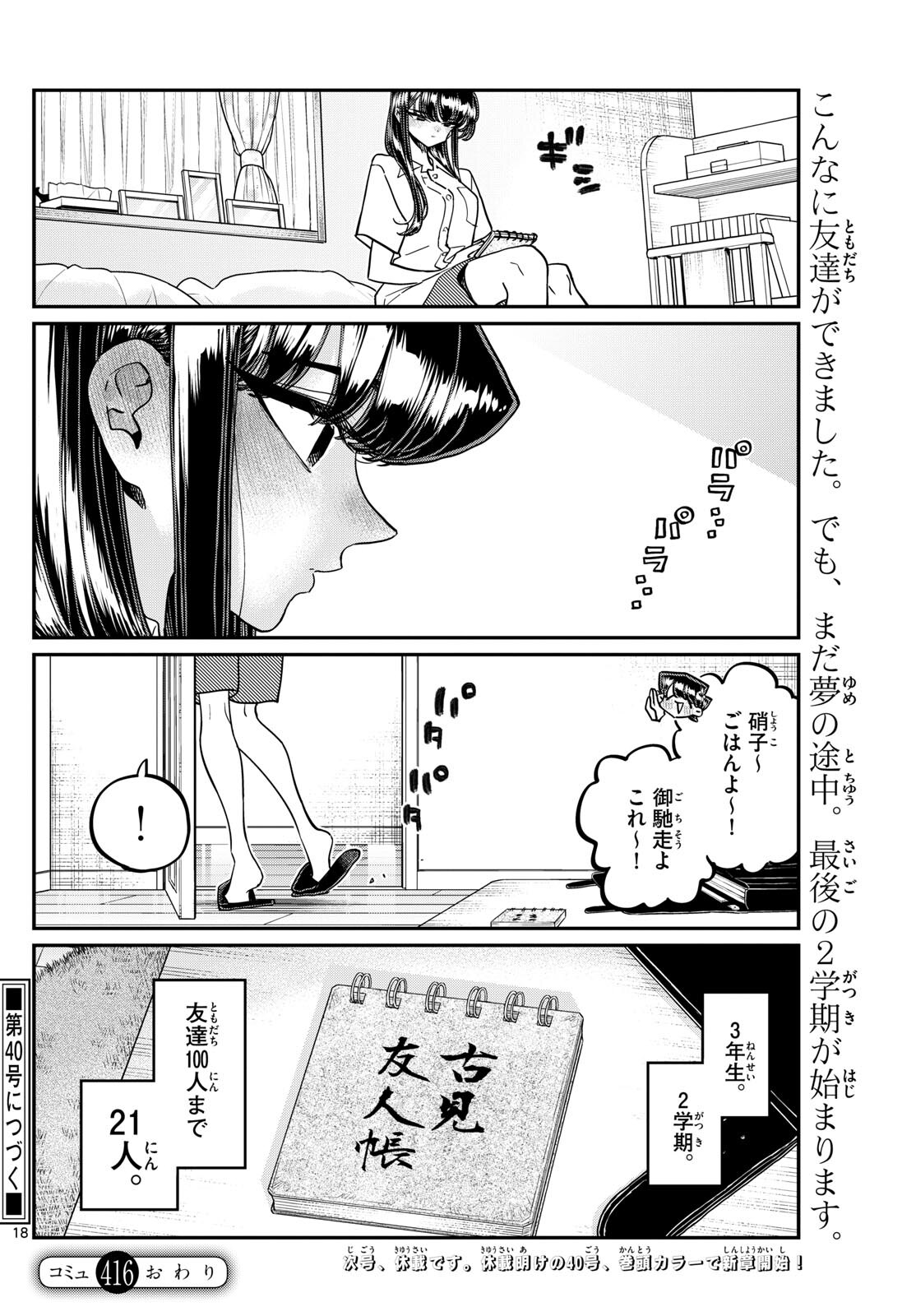 Komi-san wa Komyushou Desu Chap 415 - Next Chap 416