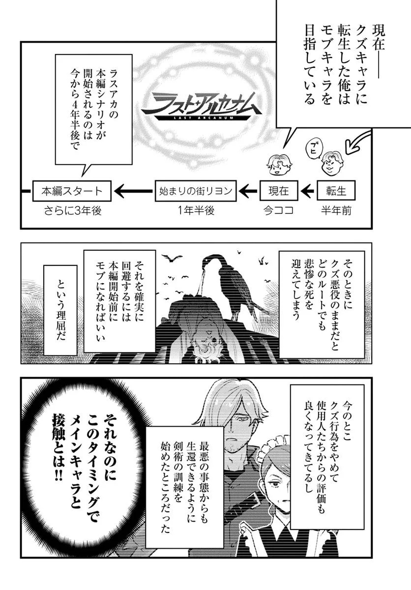 Kuzulesse Oblige: 18-kin Game Sekai no Kuzu Akuyaku ni Tensei Shiteshimatta Ore wa, Gensaku Chishiki no Chikara de Doushite mo Mob Jinsei wo Tsukami Toritai - Chapter 5.1 - Page 6