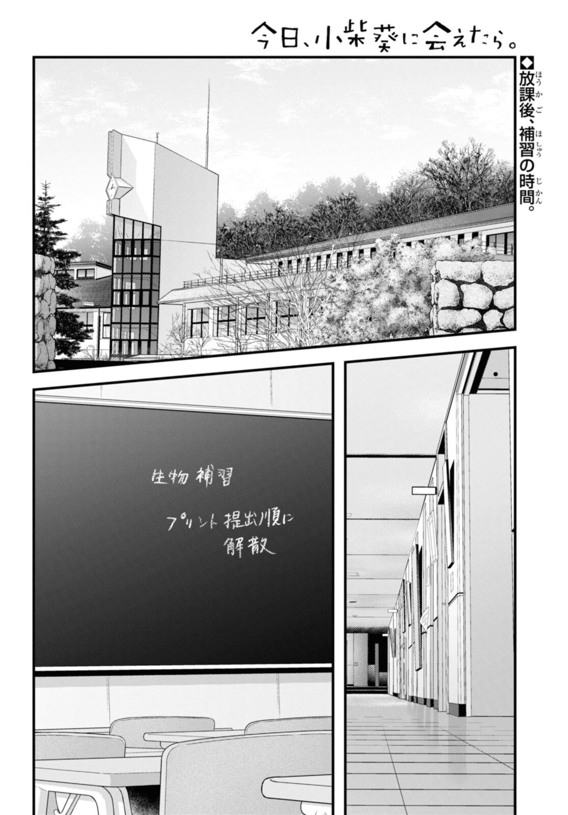 Kyou, Koshiba Aoi ni Aetara - Chapter 32.1 - Page 2