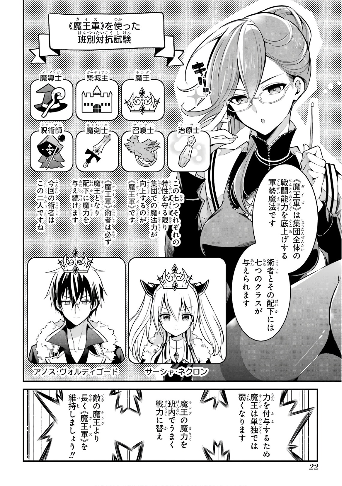 Maou Gakuin Futekigousha - Jijou Saikyou no Maou no Shiso, Tensei Shite Shison-tachi no Gakkou e Kayou - Chapter 4 - Page 22