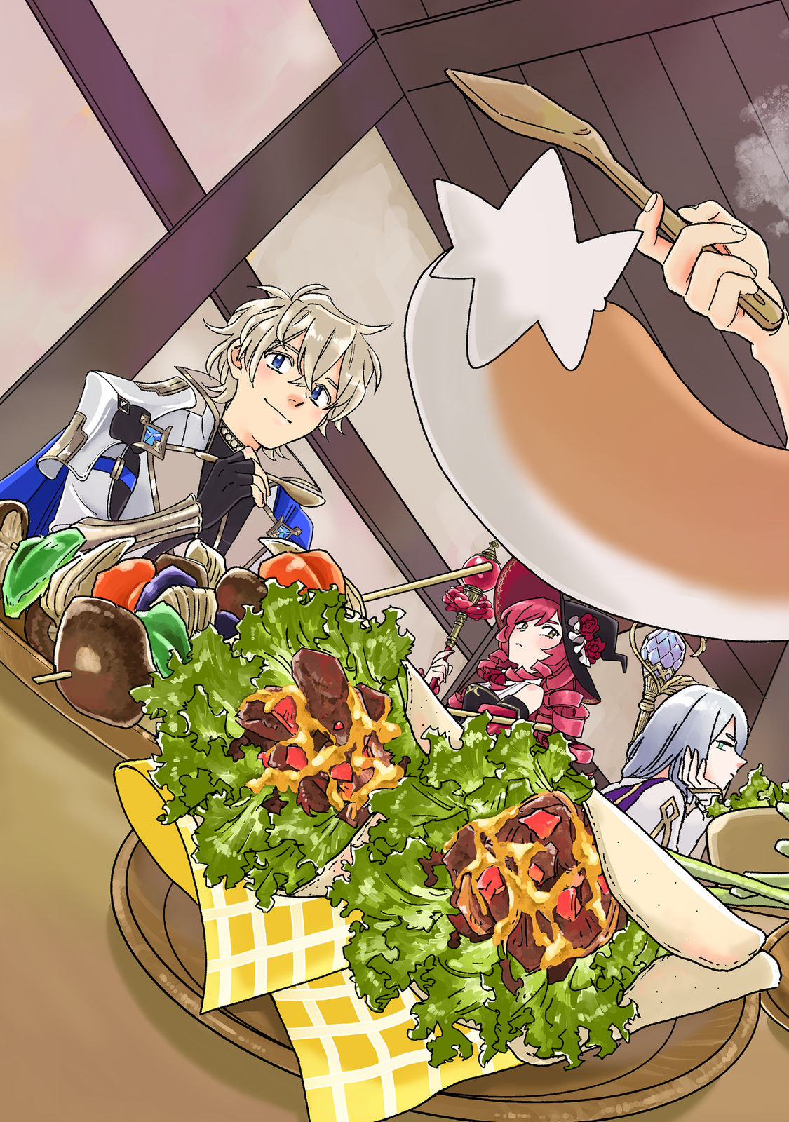 Meshi Buff Shokudou, Seikyou Nari ~'Ossan wa Jamada!' Totsuihou Sareta Fuyojutsushi, Tokugi o Ikashite Inaka de Shokudou o Hirakumo Eiyuu Goyou Tashi to Naru~ @COMIC - Chapter 1 - Page 3