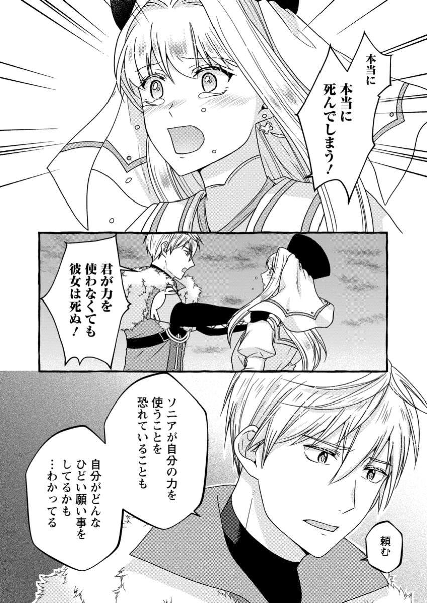 Migawari no Ochikobore Ikenie Seijo wa Tekikoku wo Ototo ni Dekiai sareru - Chapter 10.3 - Page 3