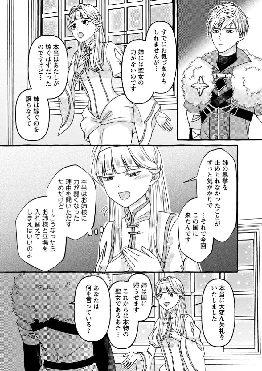 Migawari no Ochikobore Ikenie Seijo wa Tekikoku wo Ototo ni Dekiai sareru - Chapter 8.1 - Page 10