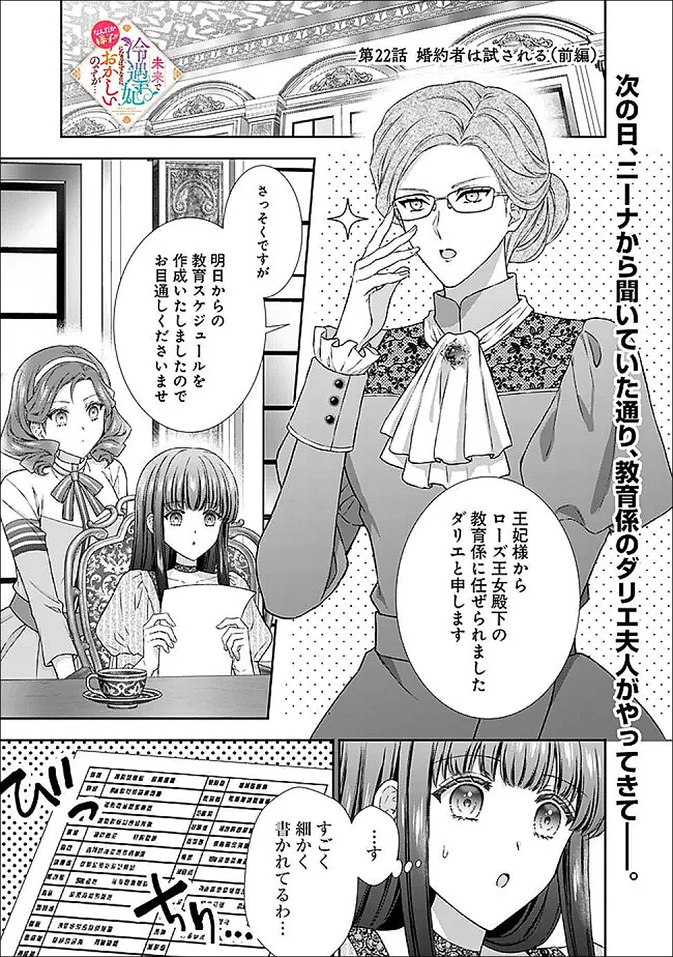 Mirai de Reiguuhi ni naru Hazu na no ni, Nandaka Yousu ga Okashii no desu ga... - Chapter 22.1 - Page 1