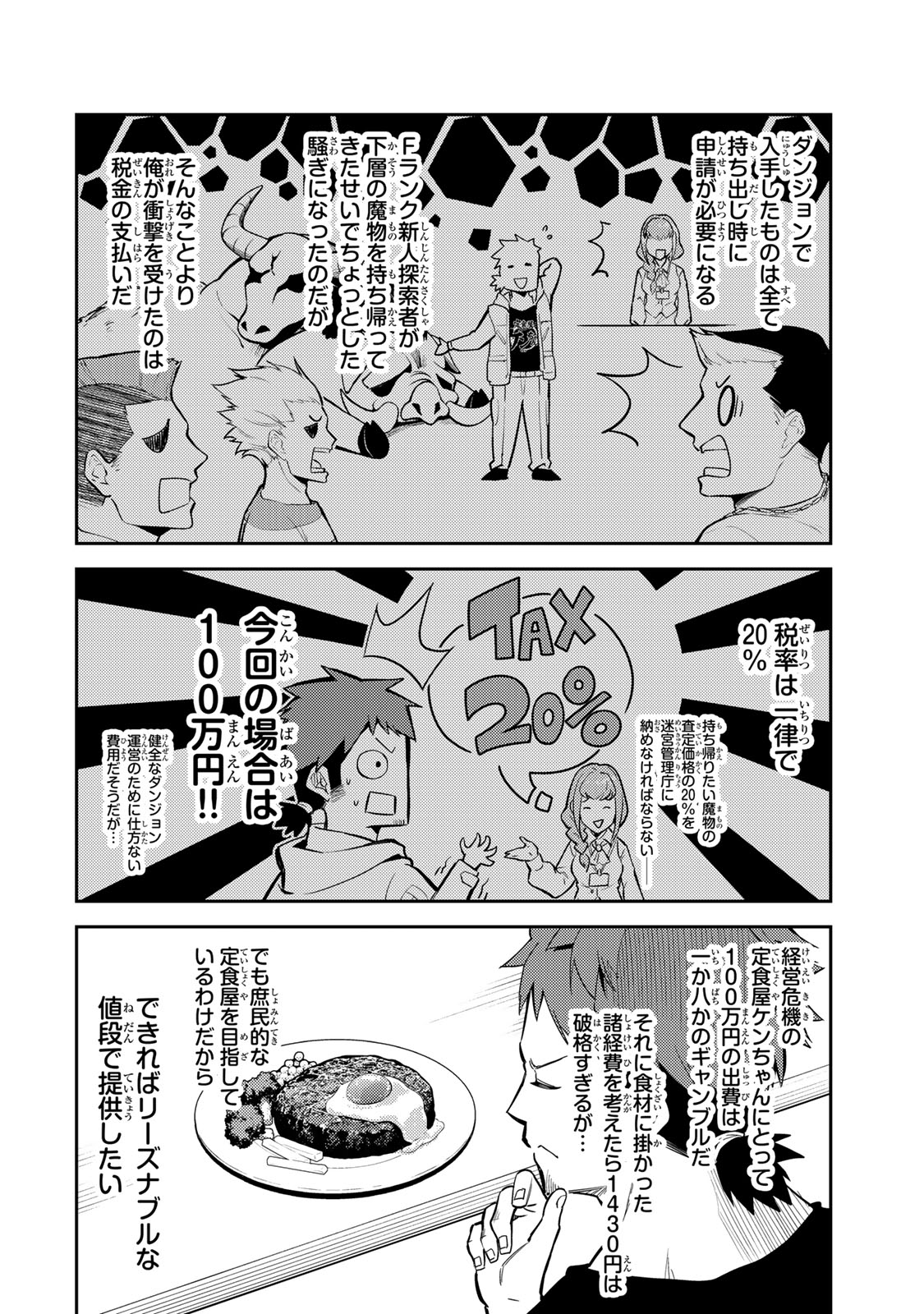 Mukashi Totta Kinedzuka de... To iinagara Musou suru Teishoku-ya no Ossan, Jitsu wa Densetsu no Dungeon Kouryokusha - Chapter 1 - Page 20