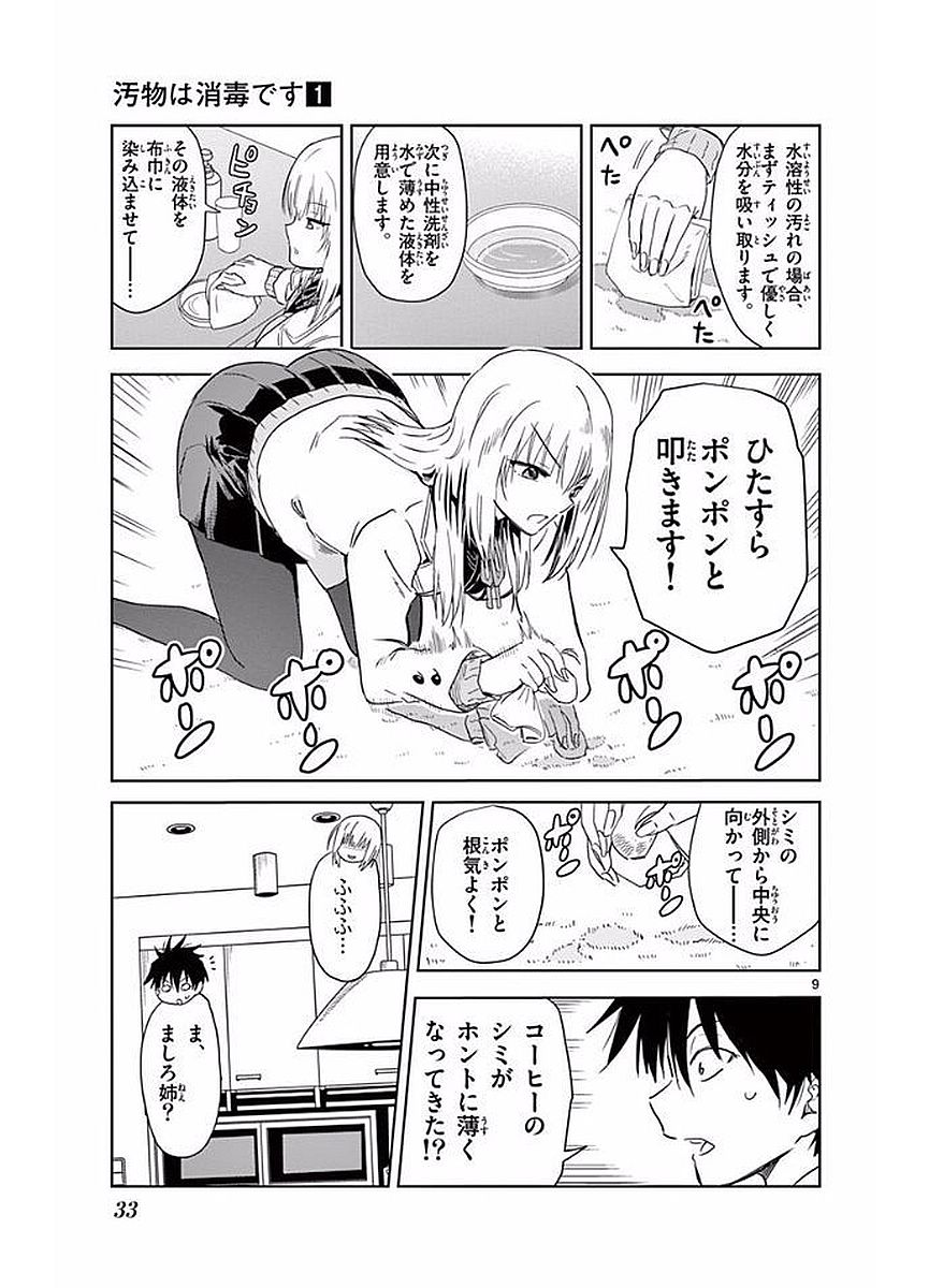 Obutsu wa Shoudoku desu - Chapter 2 - Page 9