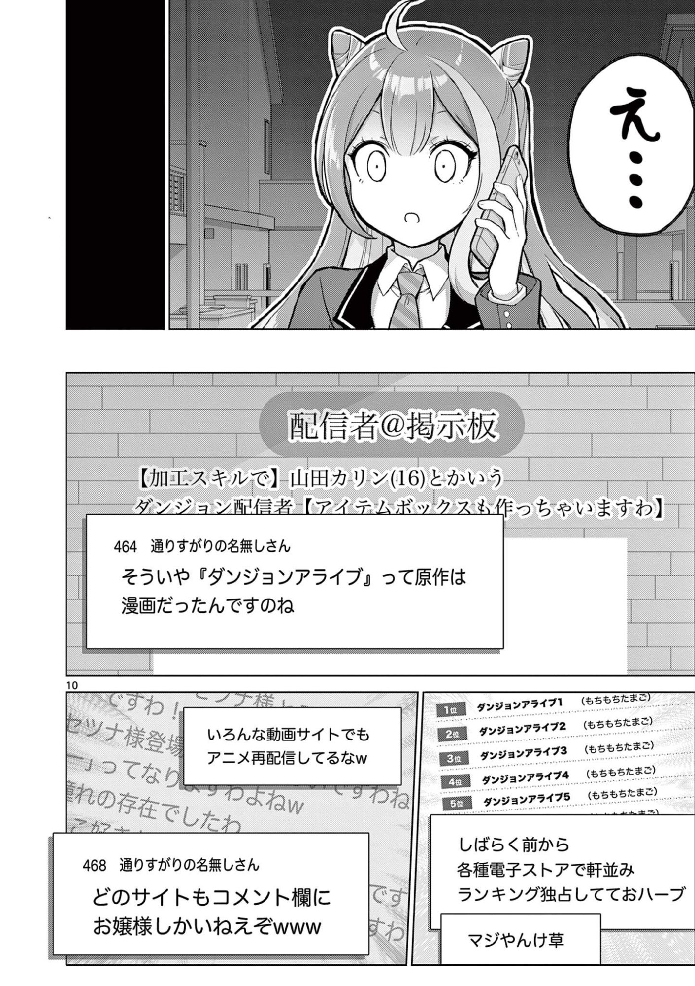 Ojou-sama Keiteihen Dungeon Haishinsha - Chapter 13 - Page 10