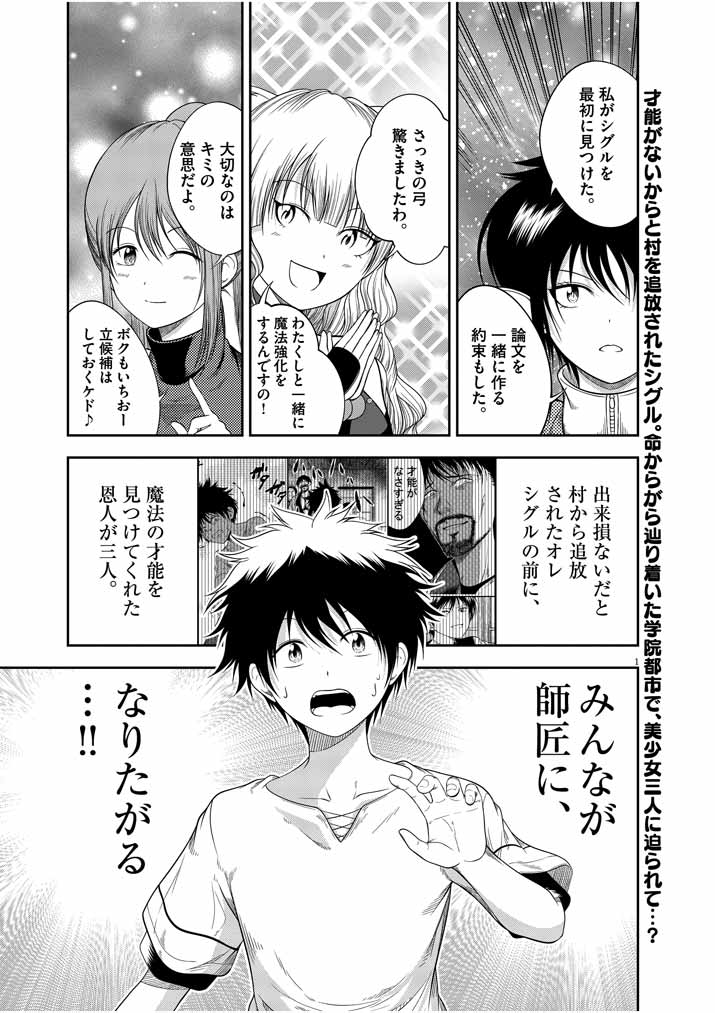 Saikyou Muteki No Bishoujo Kenja Tachi Ga, Ore No Shishou Ni Narita Garu ~ Takeshi Jutsu No Sainou Ga Nakute Tsuihou Sareta Shounen, Mahou No Sainou Wa Sugokatta ~ - Chapter 2 - Page 1