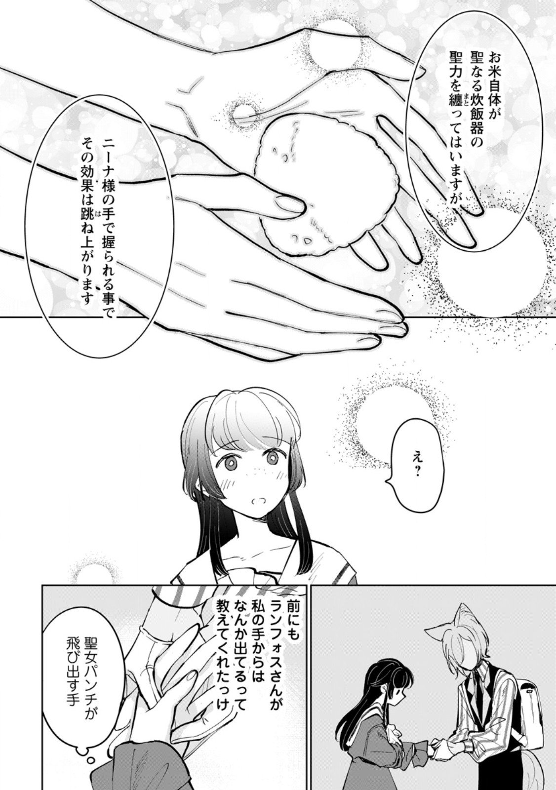 Seijo Janai to Tsuihou saretanode, Mofumofu Juusha (Seijuu) to Onigiri wo Nigiru - Chapter 45.3 - Page 9