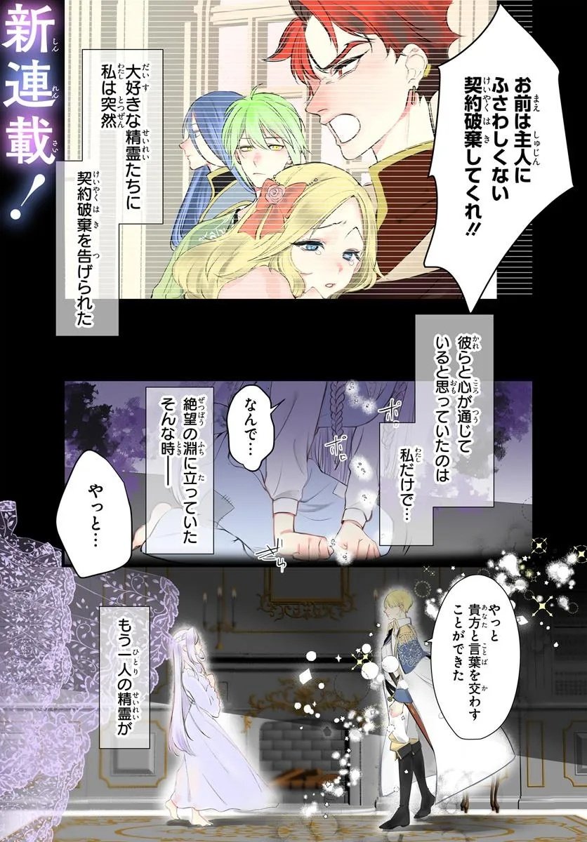 Seirei ni "Omae wa Shujin ni Fusawashikunai, Keiyaku Haki shite kure!' to Iwareta node, Hoshigatteiru Imouto ni Yuzurimasu - Chapter 1 - Page 1