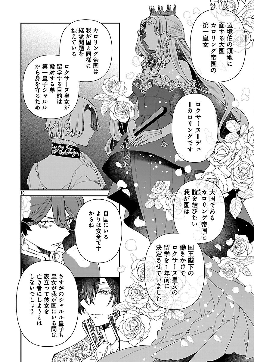 Shi ni Modori no Reigai Ouji ga Kenou to Yobareru made ~Michibiita no wa Bukiyouna Koushaku Reijou no Inorideshita~ - Chapter 9 - Page 12