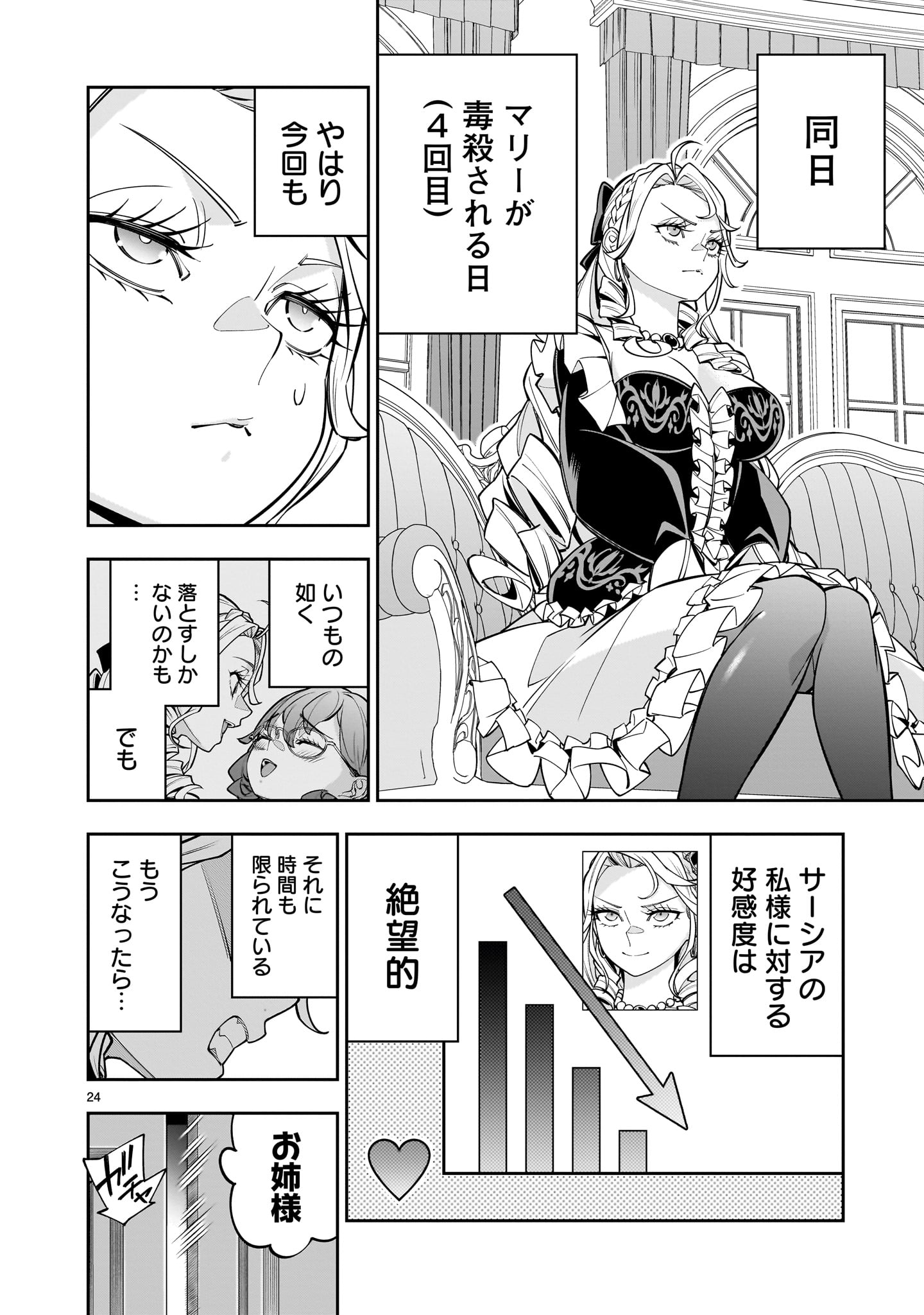 Shi ni Modori Oujo wa Ikinobiru Tame ni Yuri Harem wo Tsukuru Koto ni Shita - Chapter 7 - Page 24