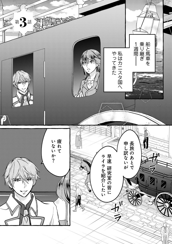 Shiitagerareta Shuusai Reijou to Ringoku no Haraguro Kenkyuusha-sama no Amayaka na Yakusou Jikkenshitsu - Chapter 3 - Page 1