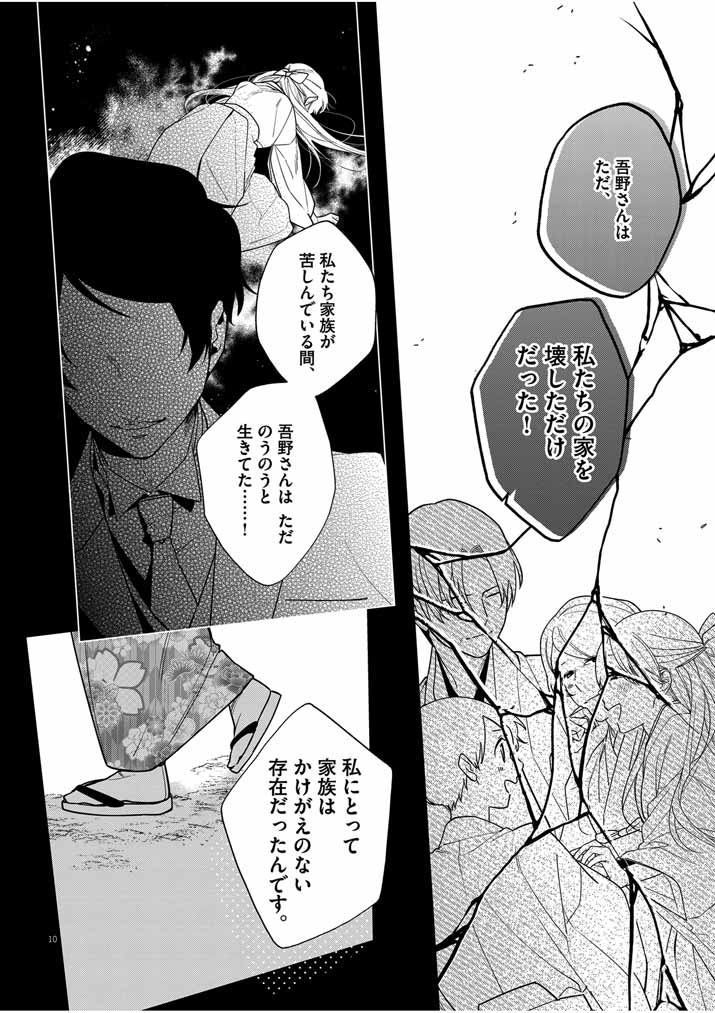 Shinigami no Hatsukoi ~Botsuraku Kazoku no Reijou wa Ai wo Shiranai Shinigami ni Totsugu~ - Chapter 39 - Page 10