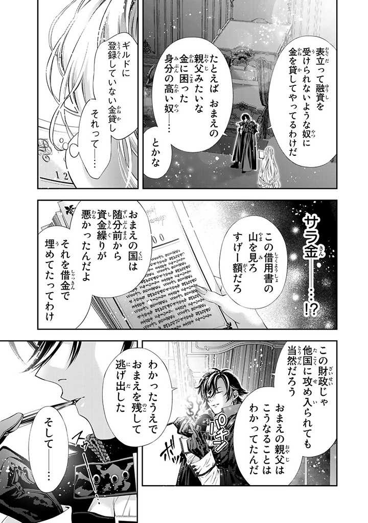 Tensei Oujo no Watashi, Isekai Sarakin Ouji ni Okaiage sarete Aigan dorei ni Narimashita. - Chapter 1.3 - Page 6