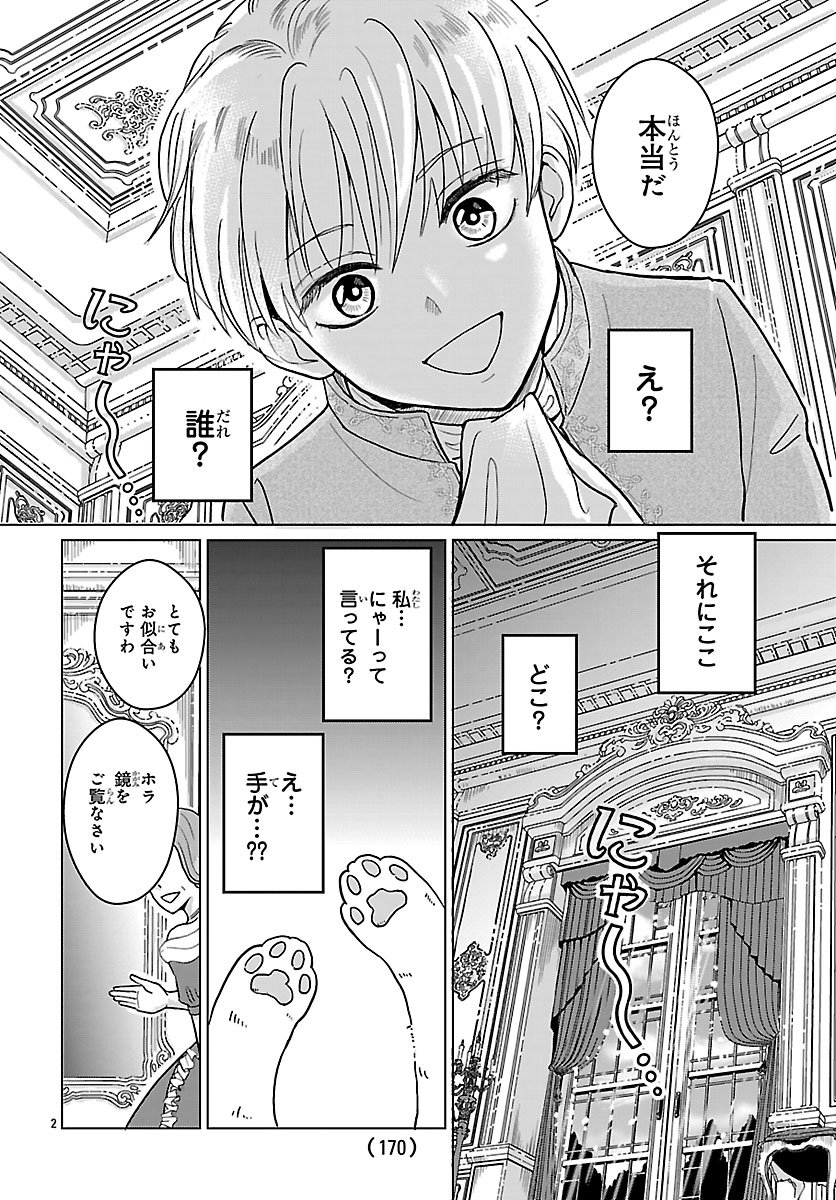 Tensei Shita Mikeneko wa Ouji to Gyokuza no Yume o Miru - Chapter 1 - Page 3