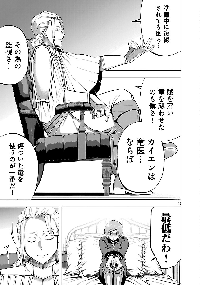 Akuyaku Oujo no Ryuu Kishi-dan Seikatsu: Kon'yaku Haki-go ni Dekiai Sarete mo Komarimasu! - Chapter 18 - Page 21