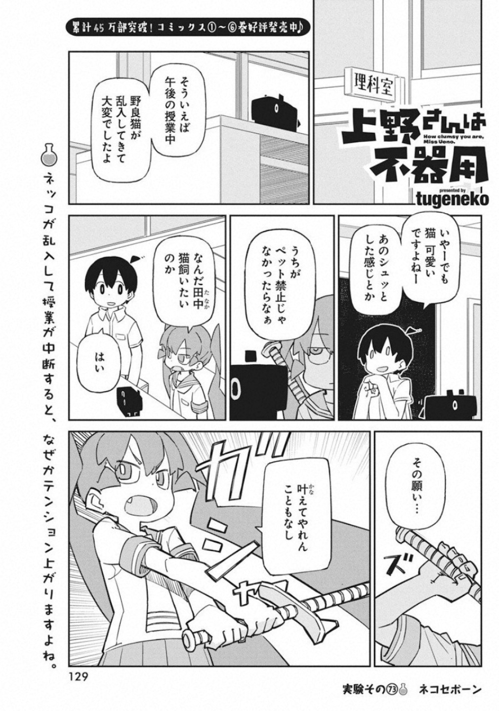 Ueno-san wa Bukiyou - Chapter 73 - Page 1