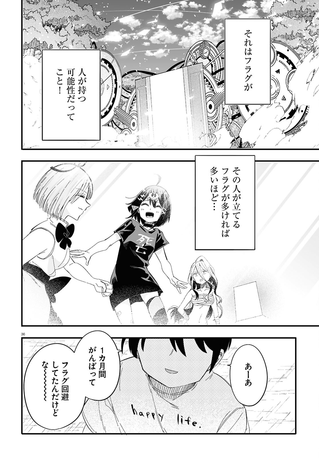 Zenryoku Kaihi Flag-chan! - Chapter 11 - Page 36