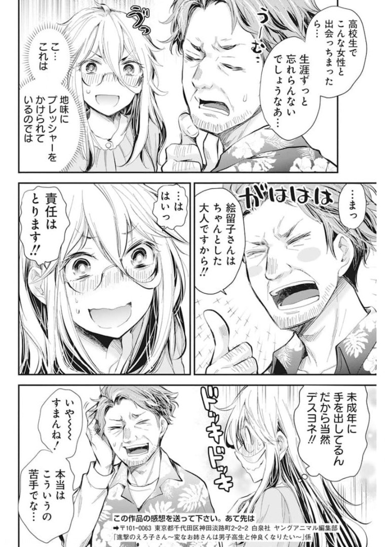 Shingeki no Eroko-san: Hen na Oneesan wa Danshi Kousei to Nakayoku Naritai Chap 31 - Next Chap 32