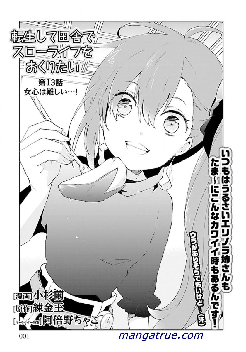 Tensei Shite Inaka de Slowlife wo Okuritai Chap 13 - Next Chap 14